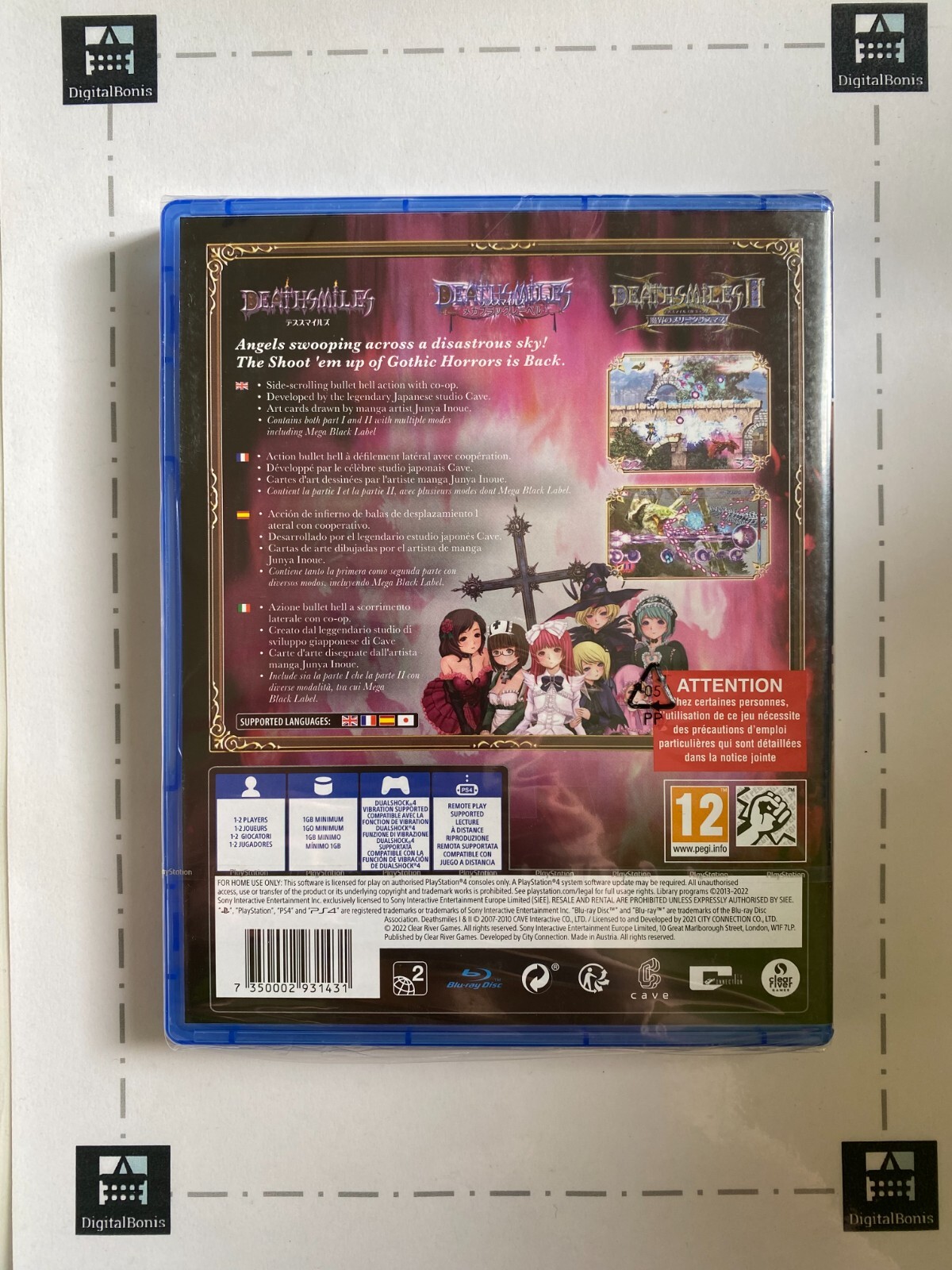 Deathsmiles I & II + PS4 Content Bonus NEW PlayStation 4 1 & 2