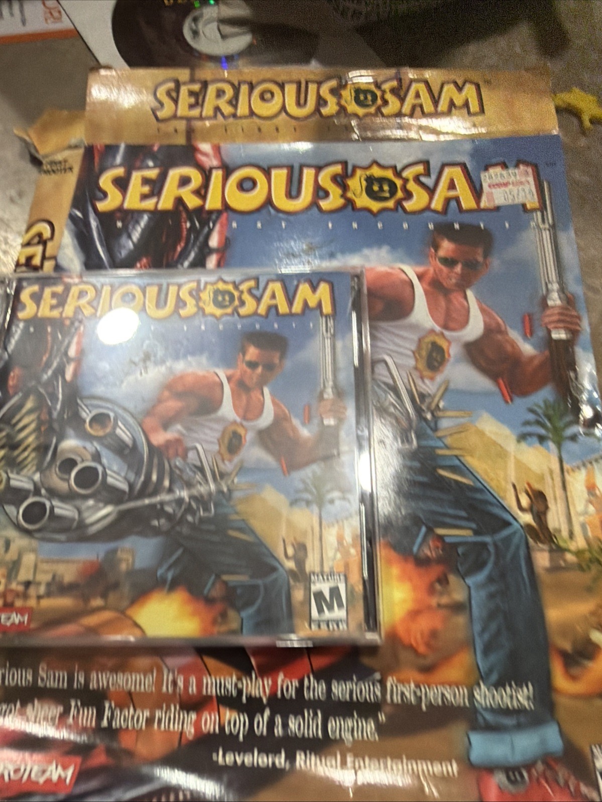 Serious Sam: The First Encounter – Big Box PC CD 2001 Perfect Game 👍