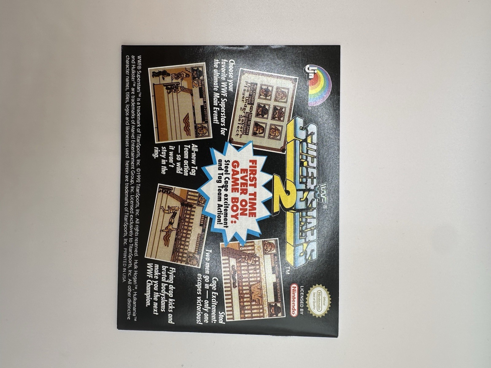 WWF WrestleMania Steel Cage Challenge NES – CIB WITH Poster and inserts