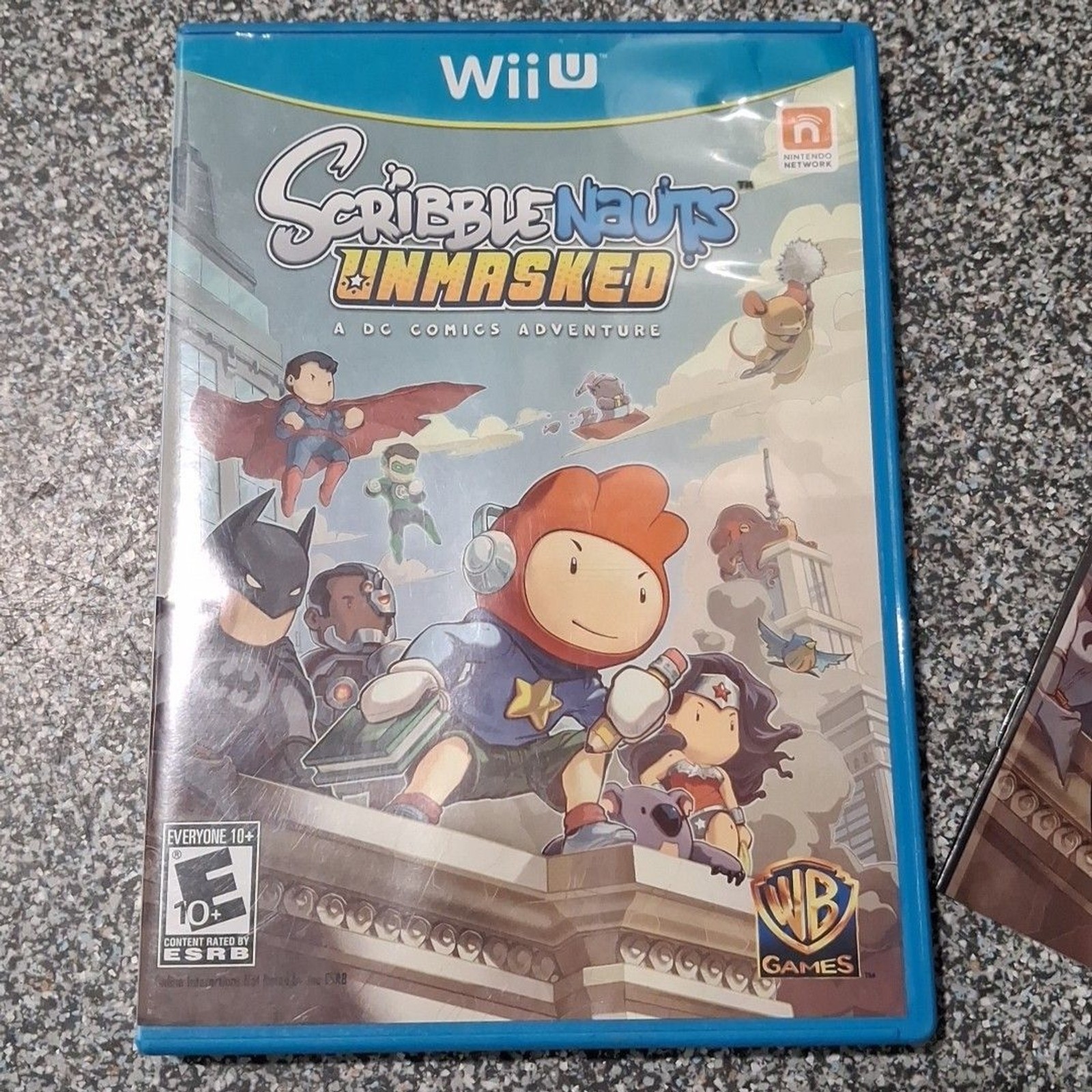 Scribblenauts Unmasked Wii U Complete CIB DC Comics Adventure Tested Working