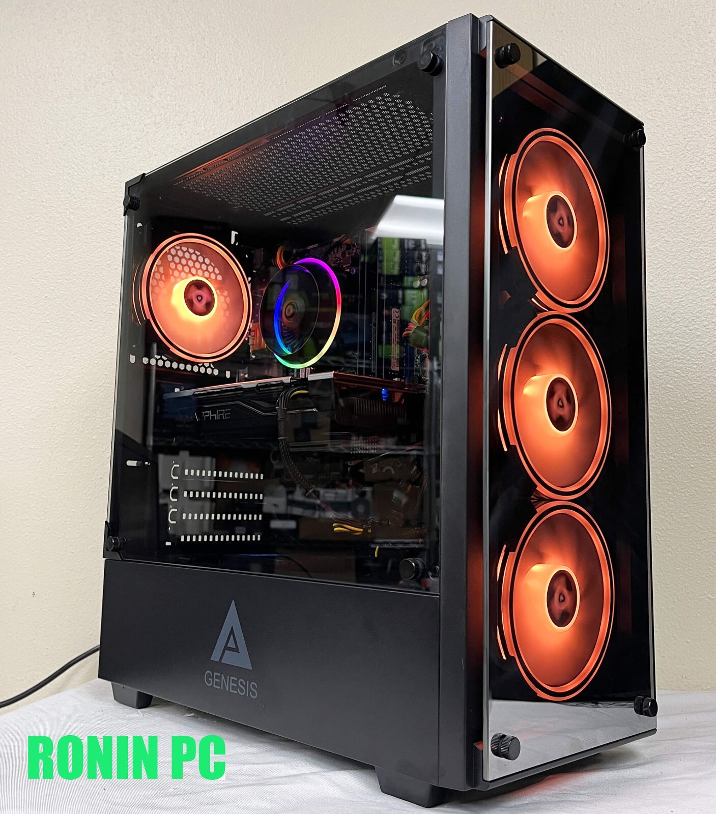 Gaming Computer Desktop PC Intel i7 CPU AMD RX 580 RAM SSD WiFi Win 10 Pro Ready