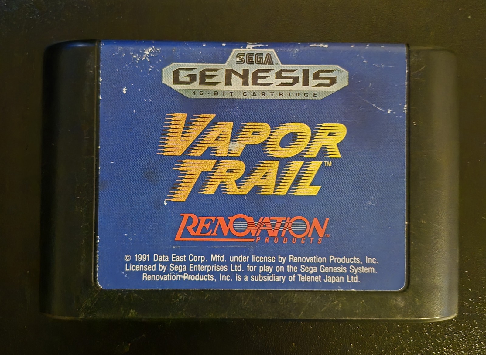 Vapor Trail (Sega Genesis, 1991) Game Only Tested Authentic