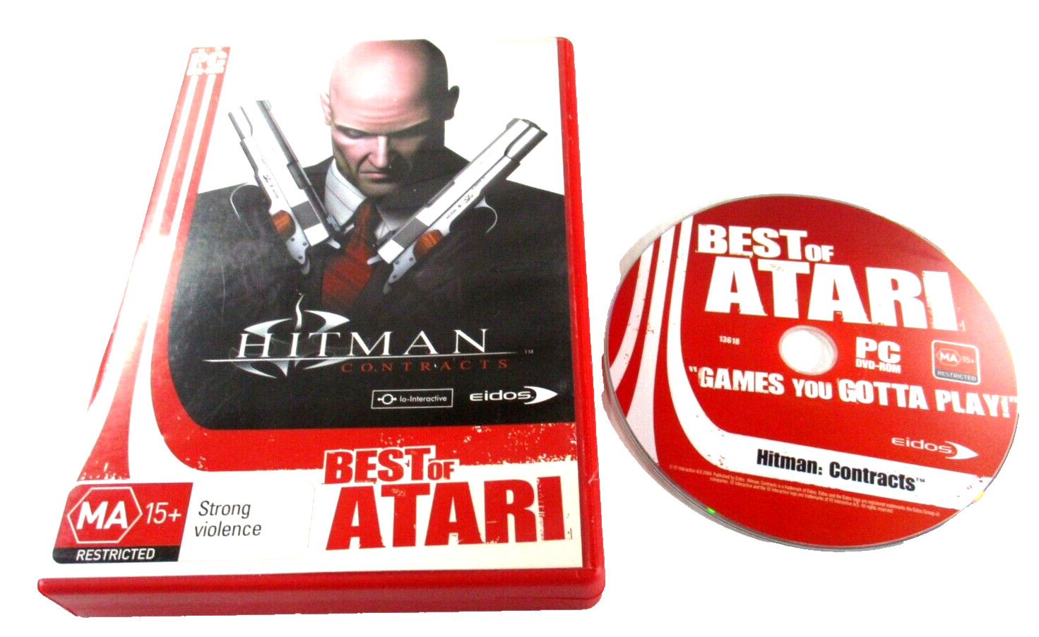 Hitman PC DVD-ROM Windows Game MA15+ Best of Atari 2004 Eidos No Manual Tested