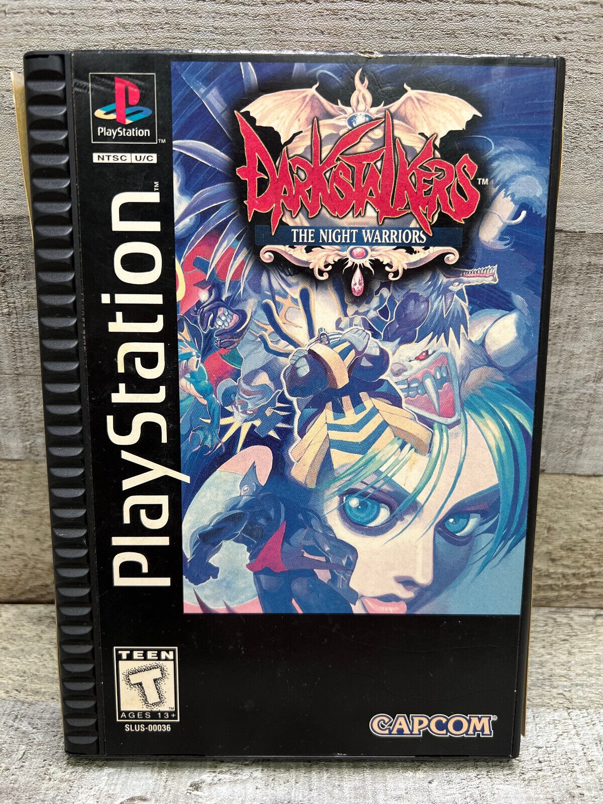 Darkstalkers: The Night Warriors Longbox PS1 (1996) RARE! US Seller – RESURFACED