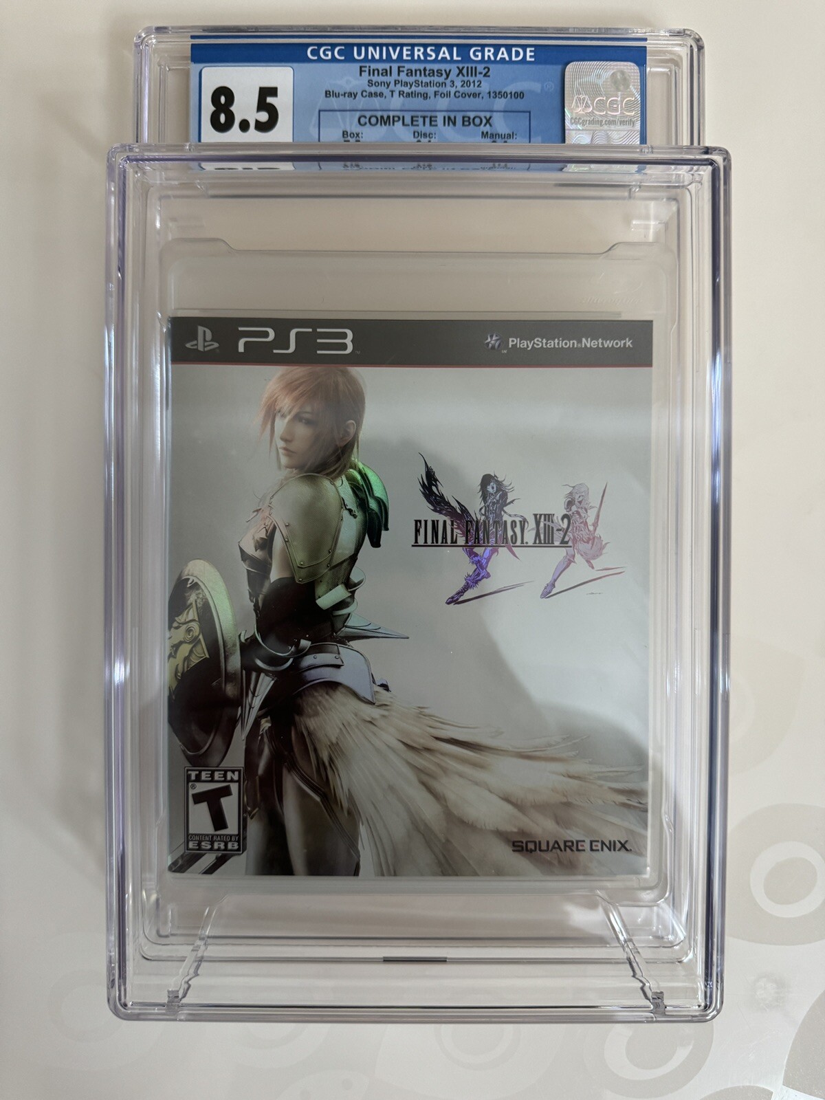 CGC Graded 8.5 Foil Cover FINAL FANTASY XIII-2 CIB PS3
