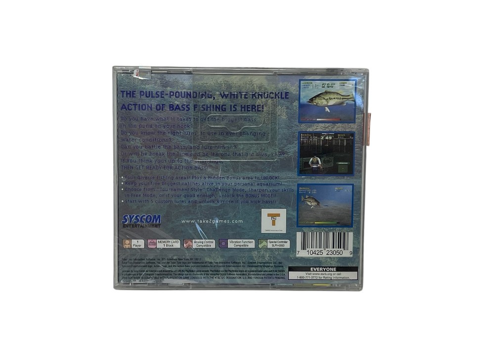 Action Bass Fishing NEW Factory Sealed for Sony Playstation 1 PS1 PSX