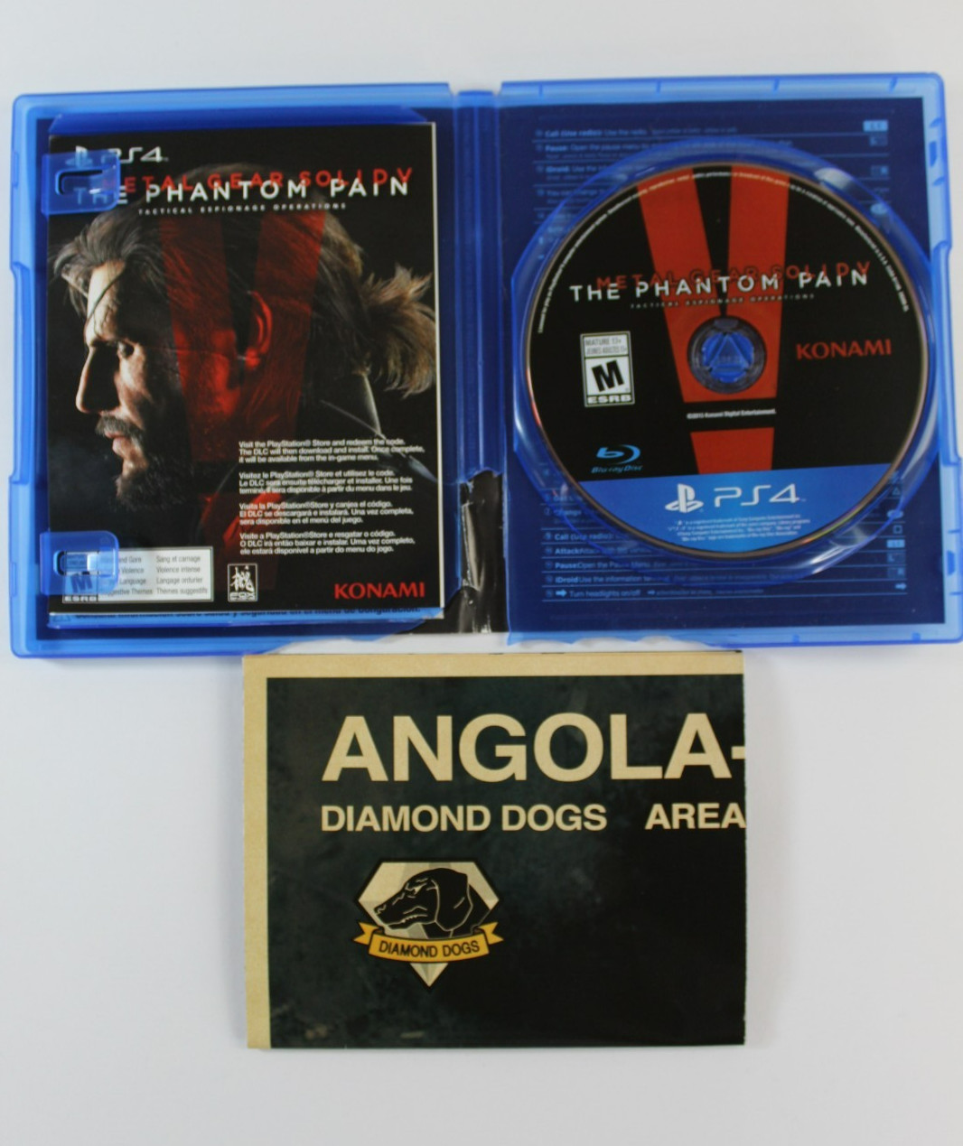 Metal Gear Solid 5 V: The Phantom Pain Day One PS4 CIB Complete w/Map EUC