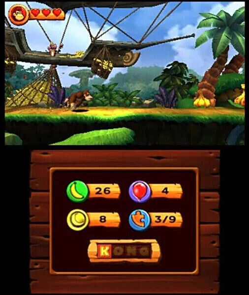 Donkey Kong Country Returns 3D – Nintendo 3DS New (Multiplayer, 2016 Platform)
