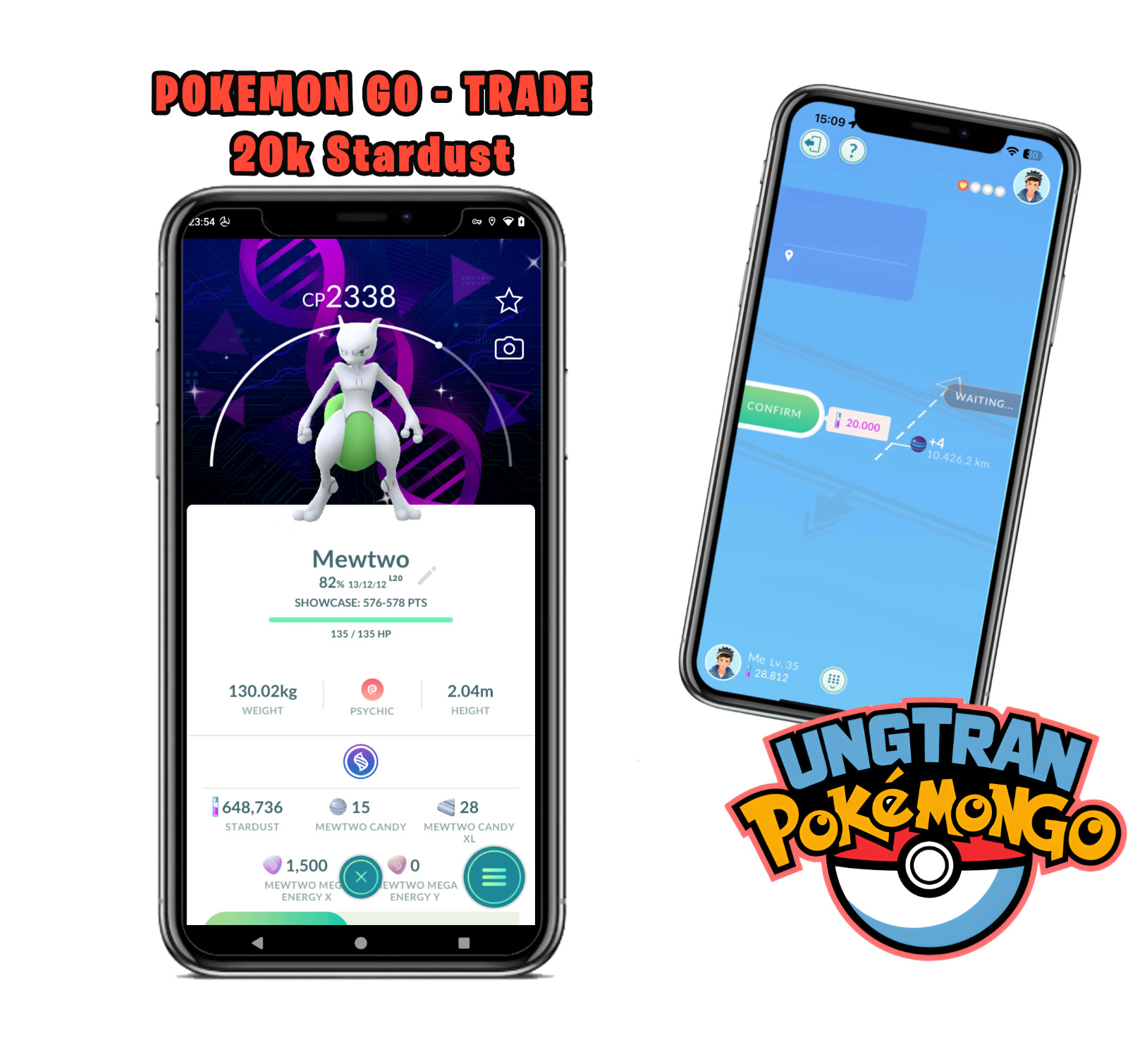 ✨ Shiny Mewtwo Back-ground GoFest 2026 | Registered Tr—de 20K Dust ✨