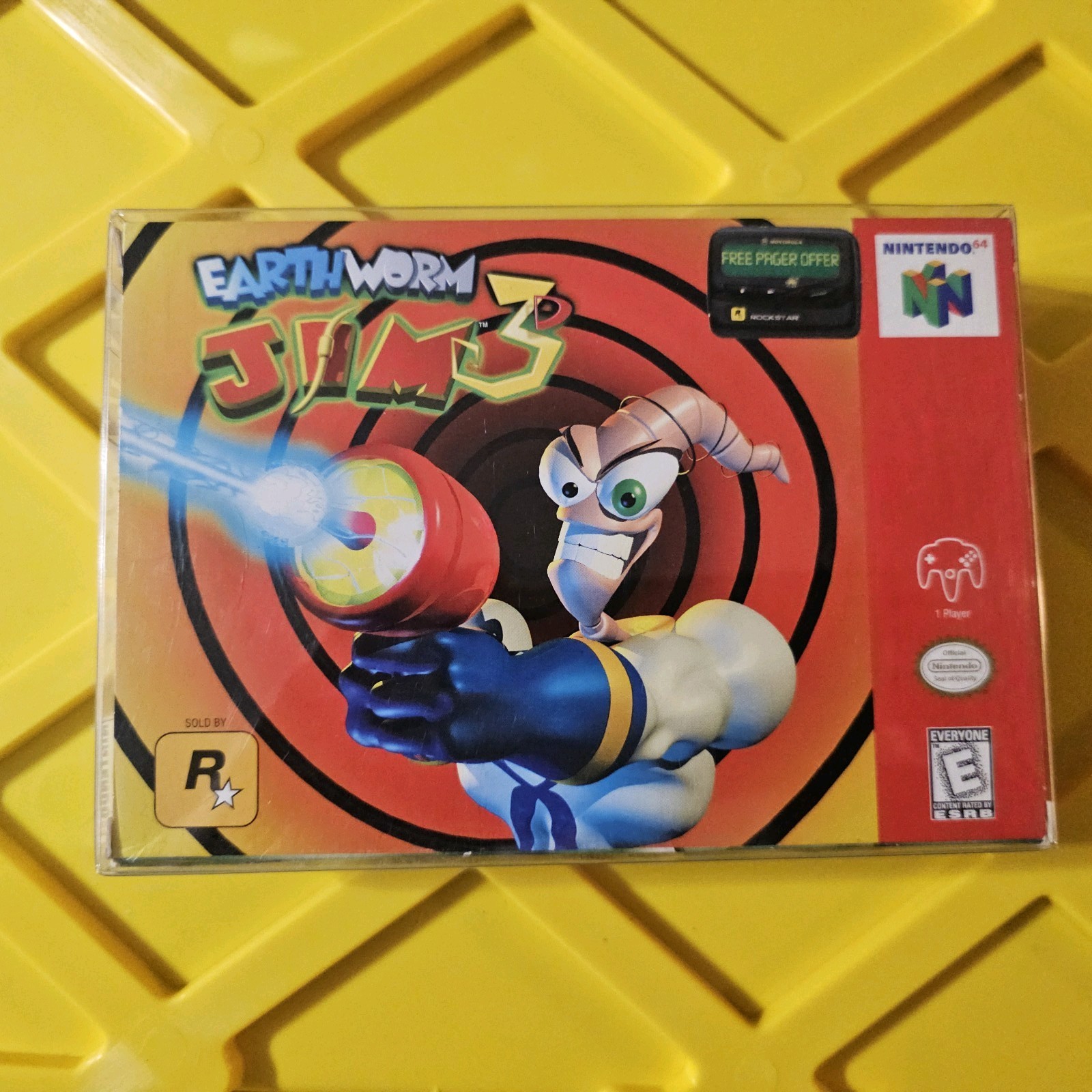 Earthworm Jim 3D (Nintendo 64, 1999) Box Manual Complete CIB N64 GREAT CONDITION