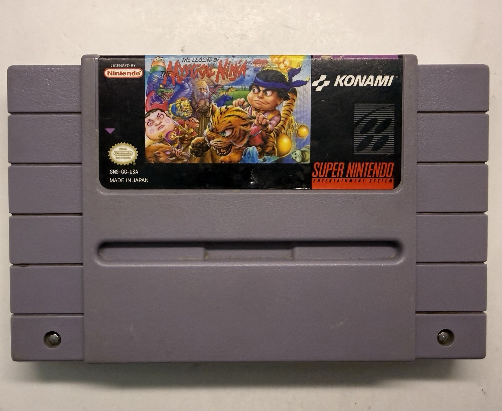 The Legend of the Mystical Ninja Super Nintendo SNES Authentic Cleaned Tested
