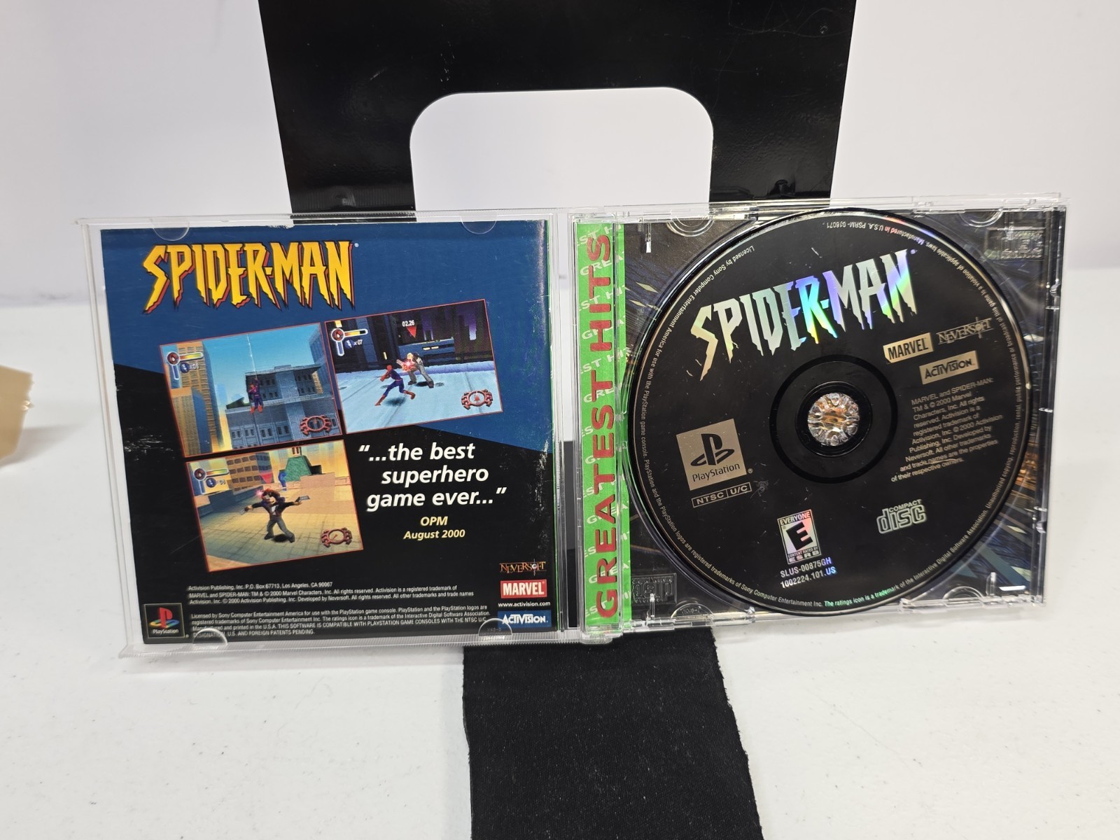 Spider-Man PS1 (Sony PlayStation 1, 2000) Greatest Hits CIB Tested/Works