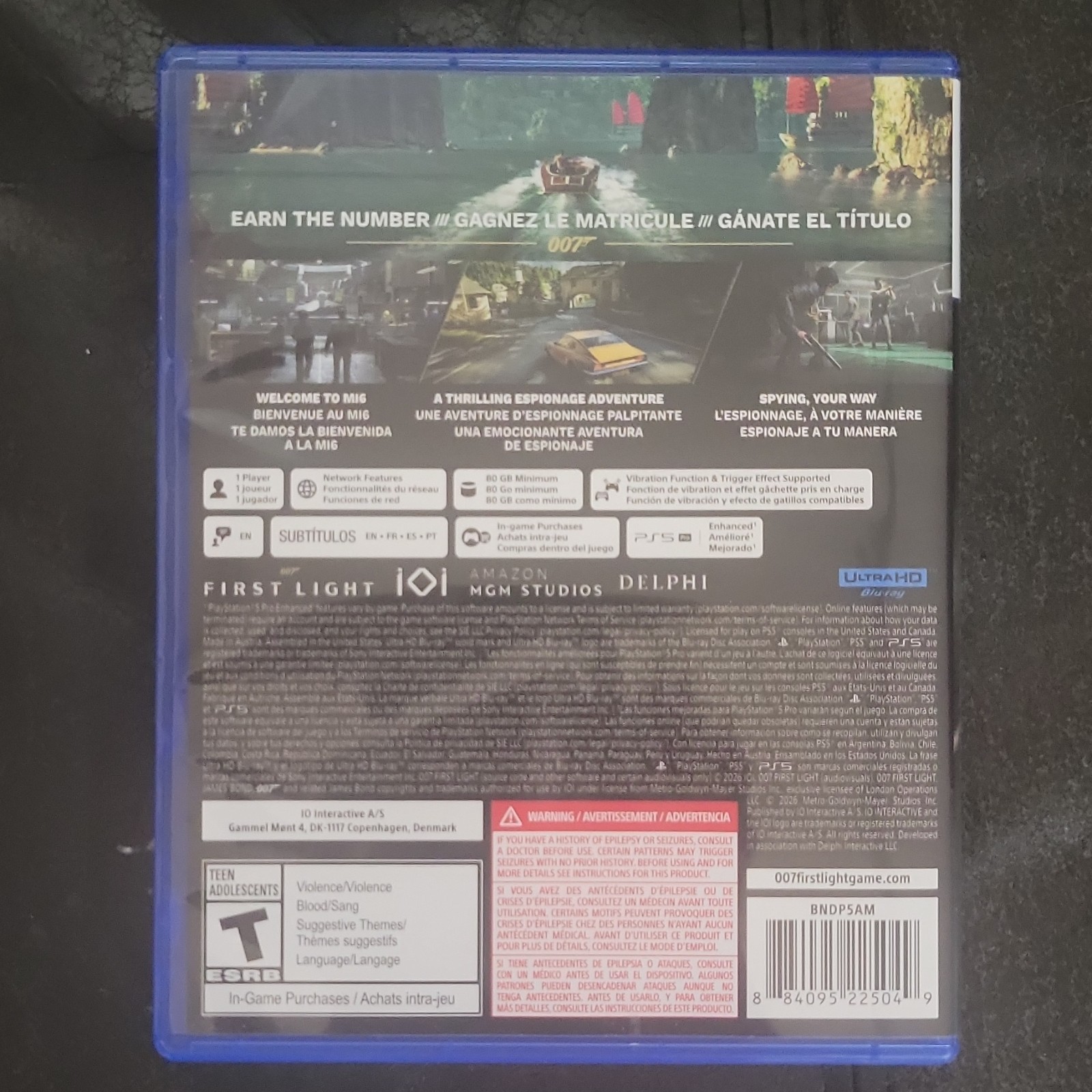 007 First Light PS5 Action/Adventure Espionage T NTSC-U/C