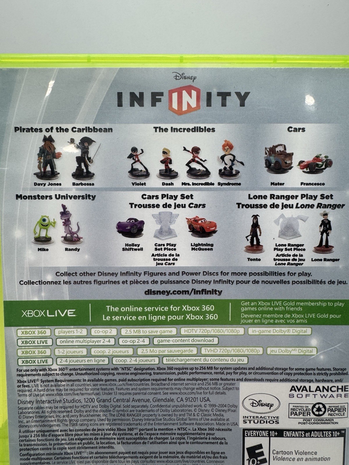 Disney Infinity and Disney Infinity 2.0 Bundle for Xbox 360 ~ Tested and Working