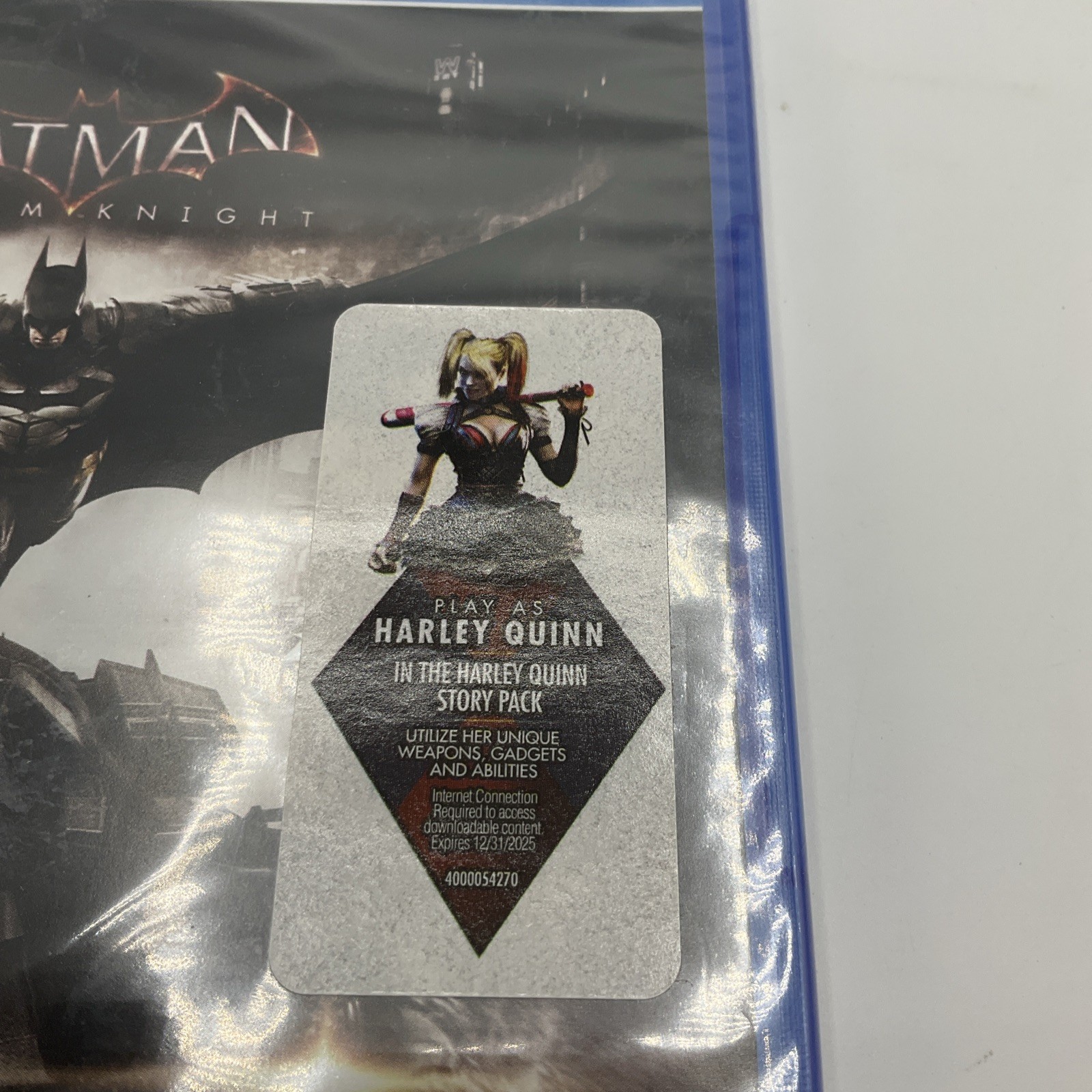 PlayStation 4 PS4 Batman Arkham Knight (WB, 2015) *SEALED, Harley Quinn Pack*