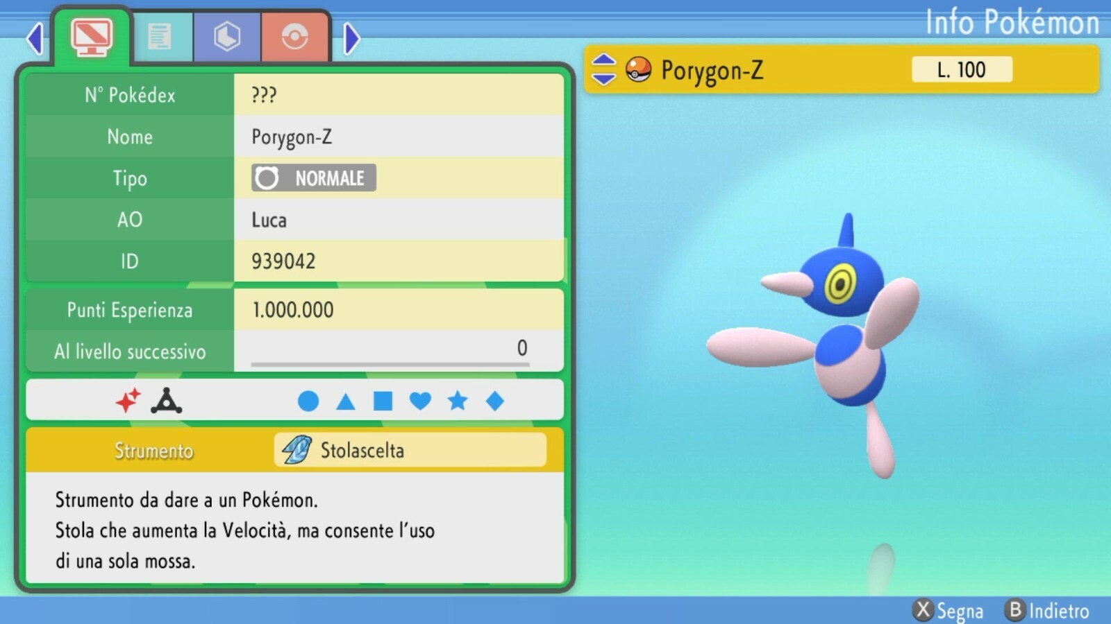 Porygon-Z Shiny 6IV Battle Ready – Pokemon Diamante, Perla Diamond, Pearl remake
