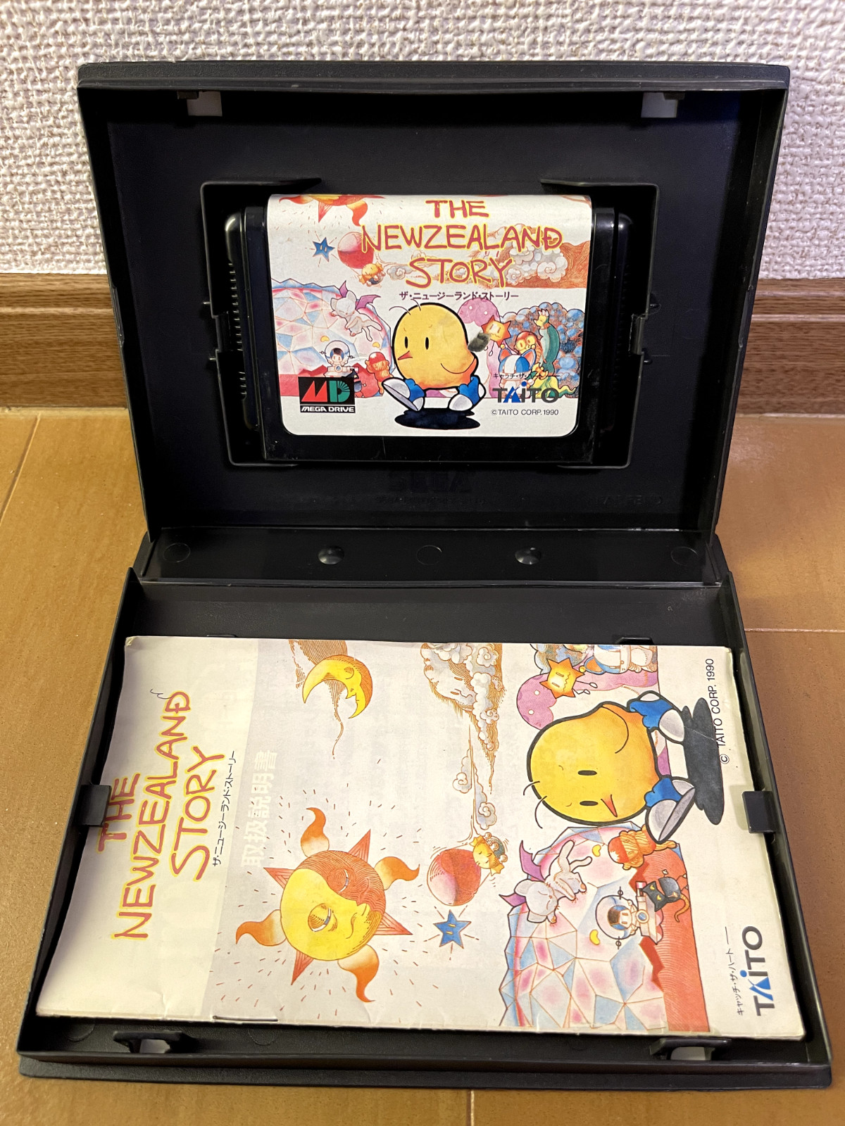 The New Zealand Story Mega Drive Japan (Original Box,Manual)
