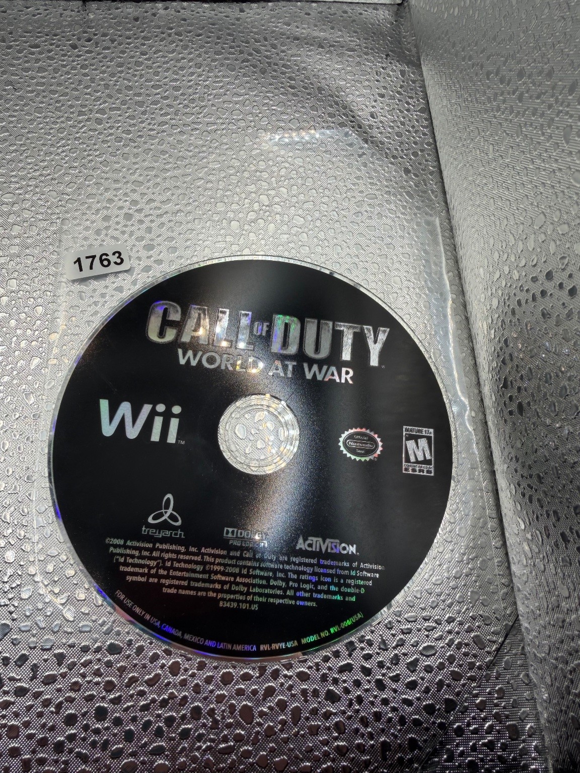 Call of Duty World at War Wii Video Game FPS Shooter Multiplayer Zombies