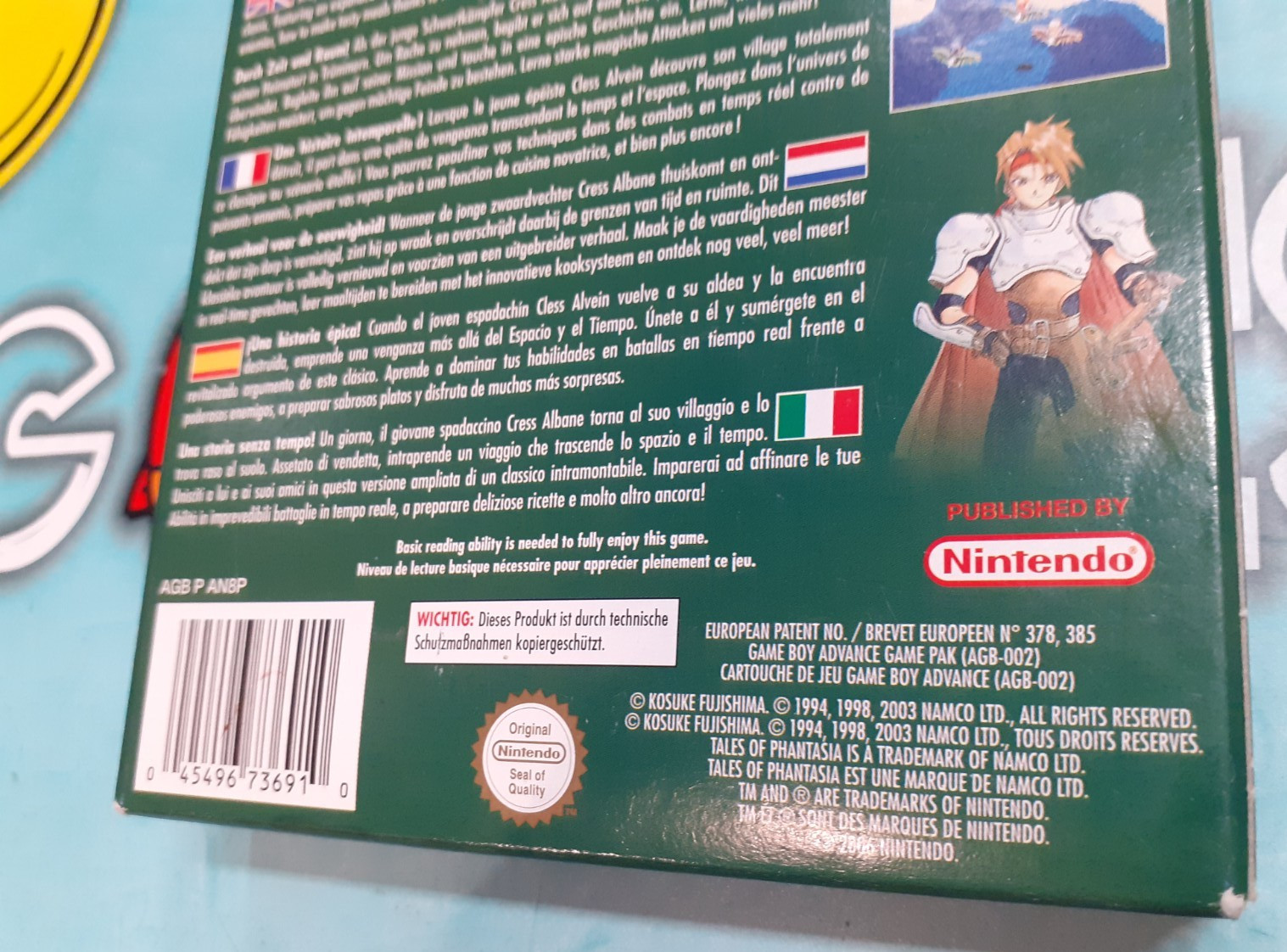 Tales Of Phantasia – Game Boy Advance New Italy Original 100%