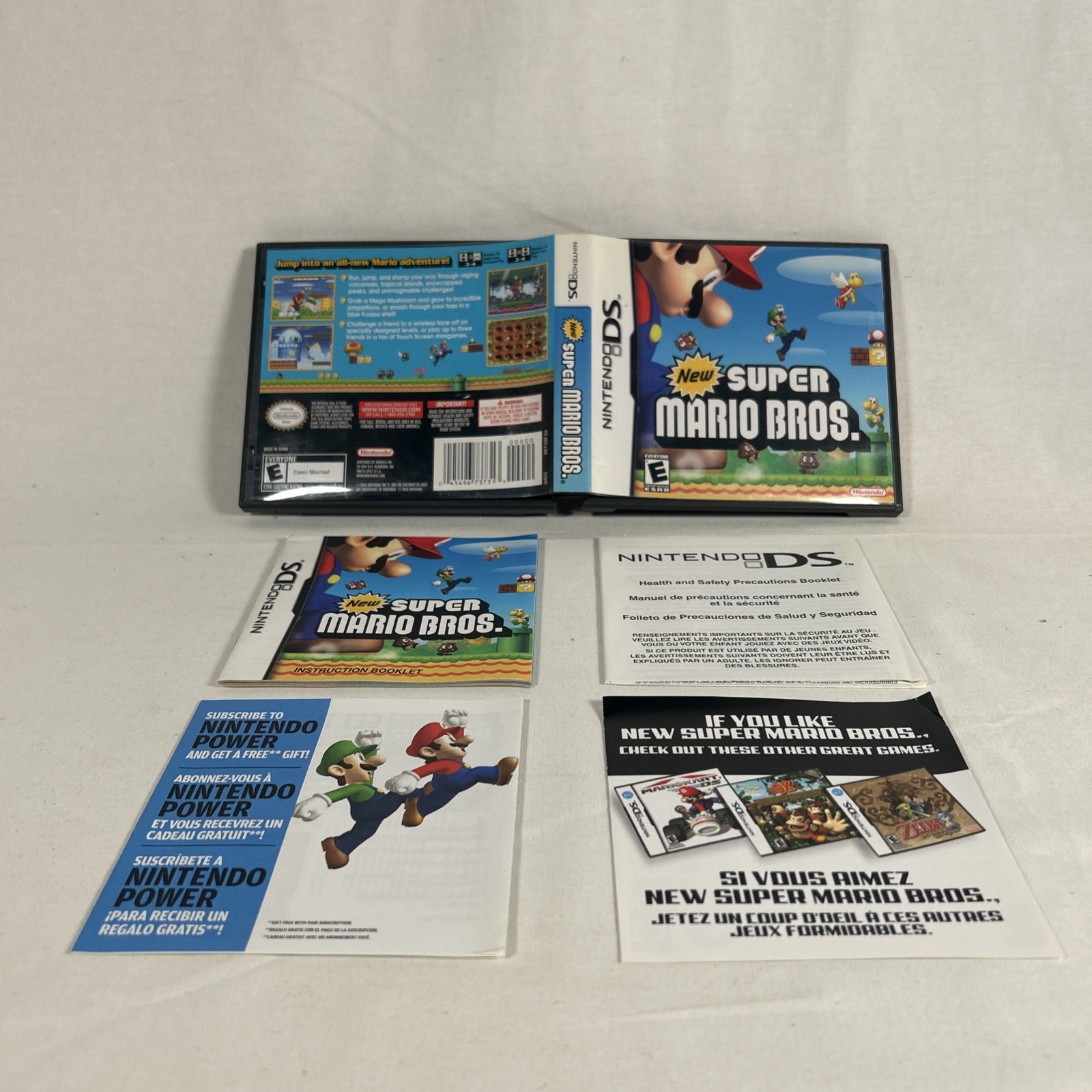 Game Case and Manual NO GAME New Super Mario Bros Nintendo DS Authentic