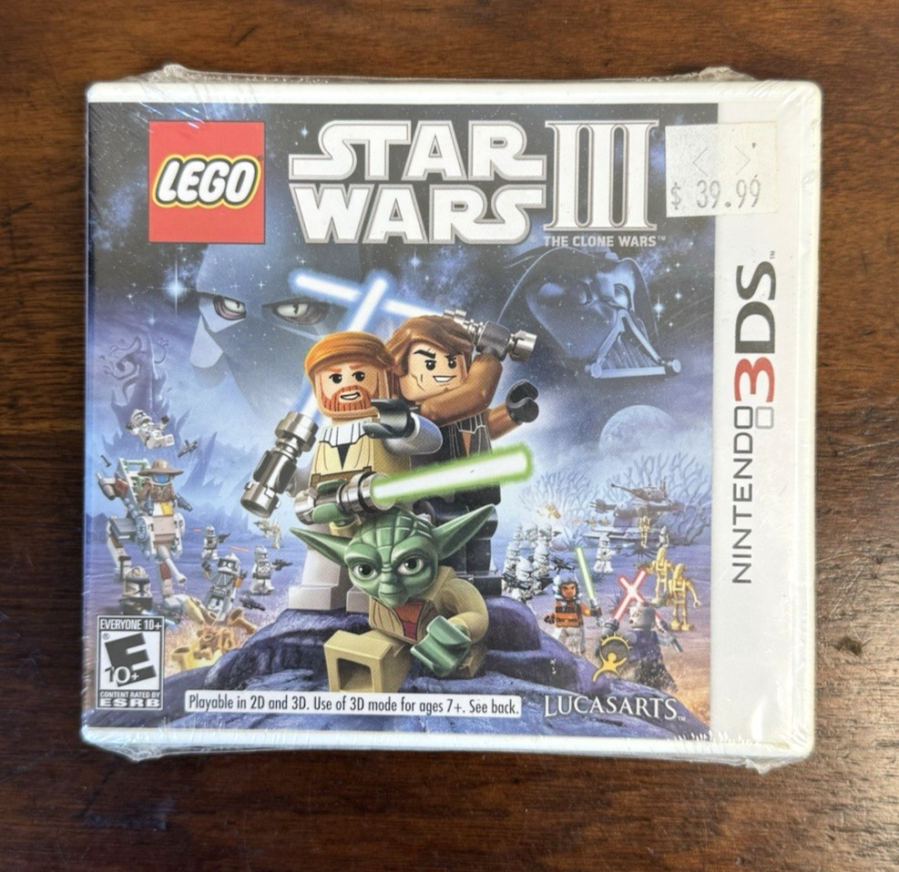 NEW Sealed LEGO Star Wars III The Clone Wars Nintendo 3DS 2011 LucasArts