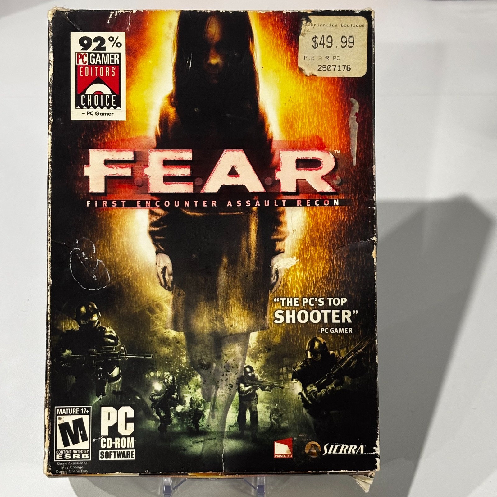 F.E.A.R. First Encounter Assault Recon (PC, 2005) Mature Editors Choice READ DES