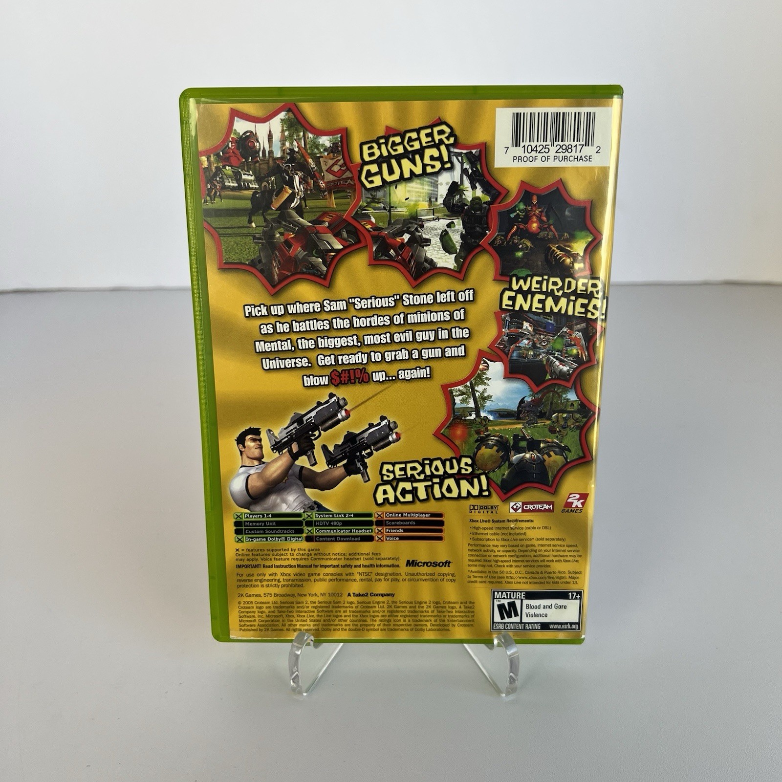 Serious Sam II (Microsoft Xbox, 2005) Complete CIB