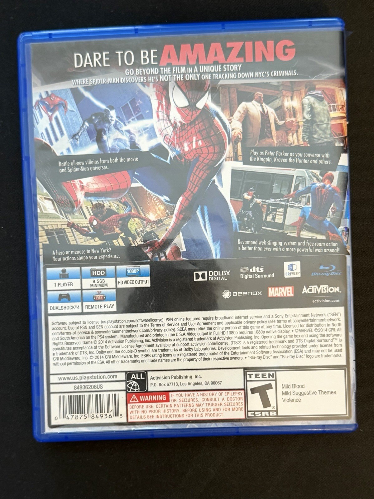 Activision The Amazing Spider-Man 2 (PS4)