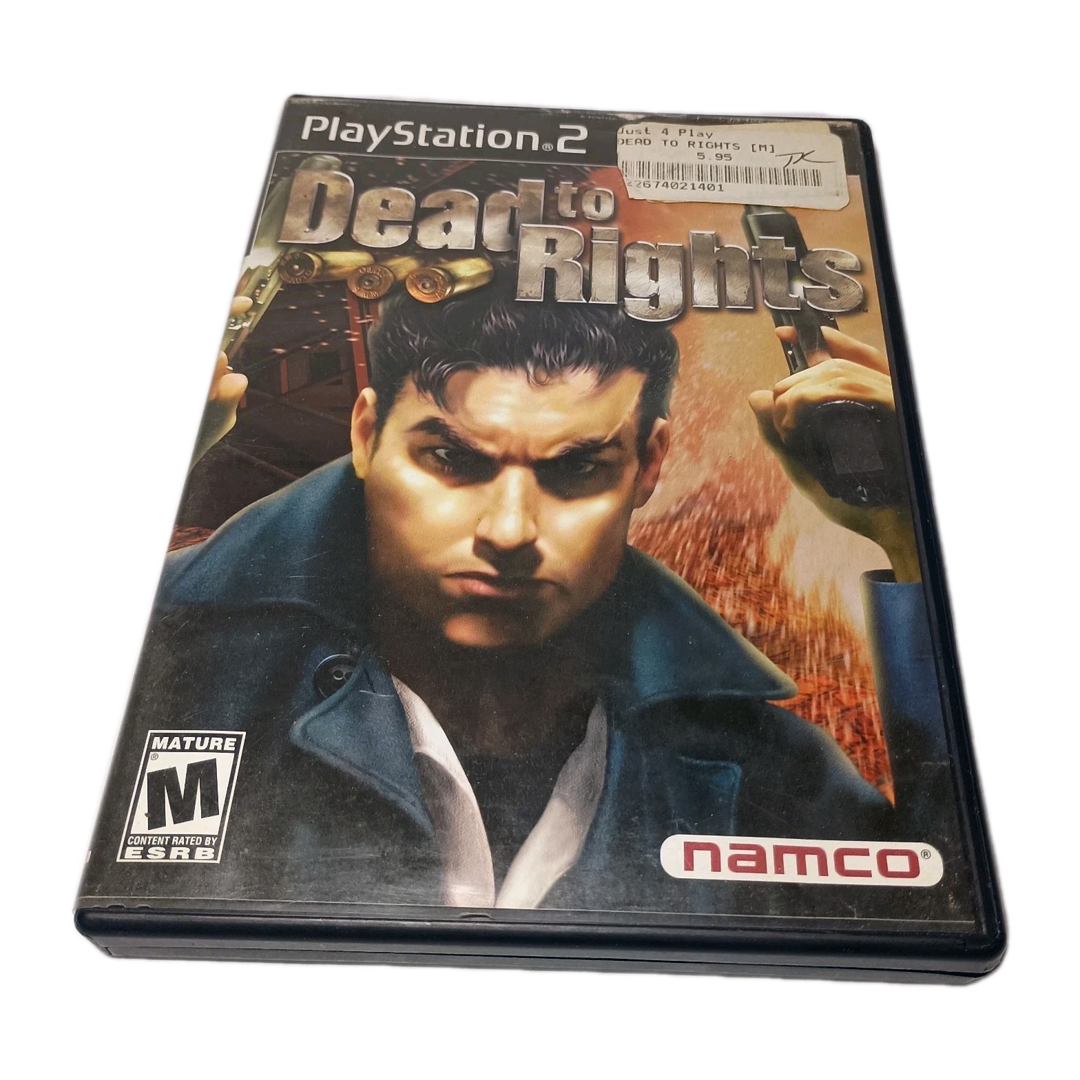 Dead to Rights Sony PlayStation 2 PS2 Namco Black Label Video Game No Manual
