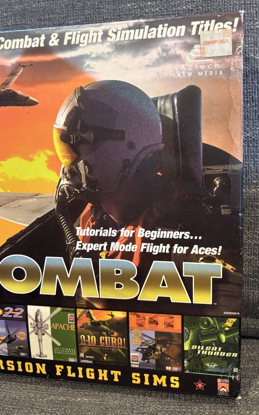 Air Combat PC Game Bundle 8 Flight Sims CD ROM Windows 95/98 Sealed NOS READ