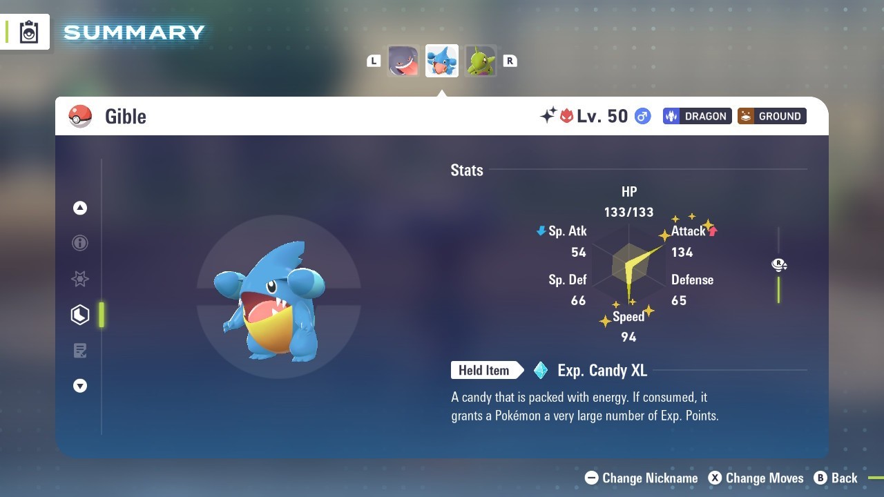Pokemon Legends ZA ✨ 6IV Shiny Alpha Gible✨Fast 🚀