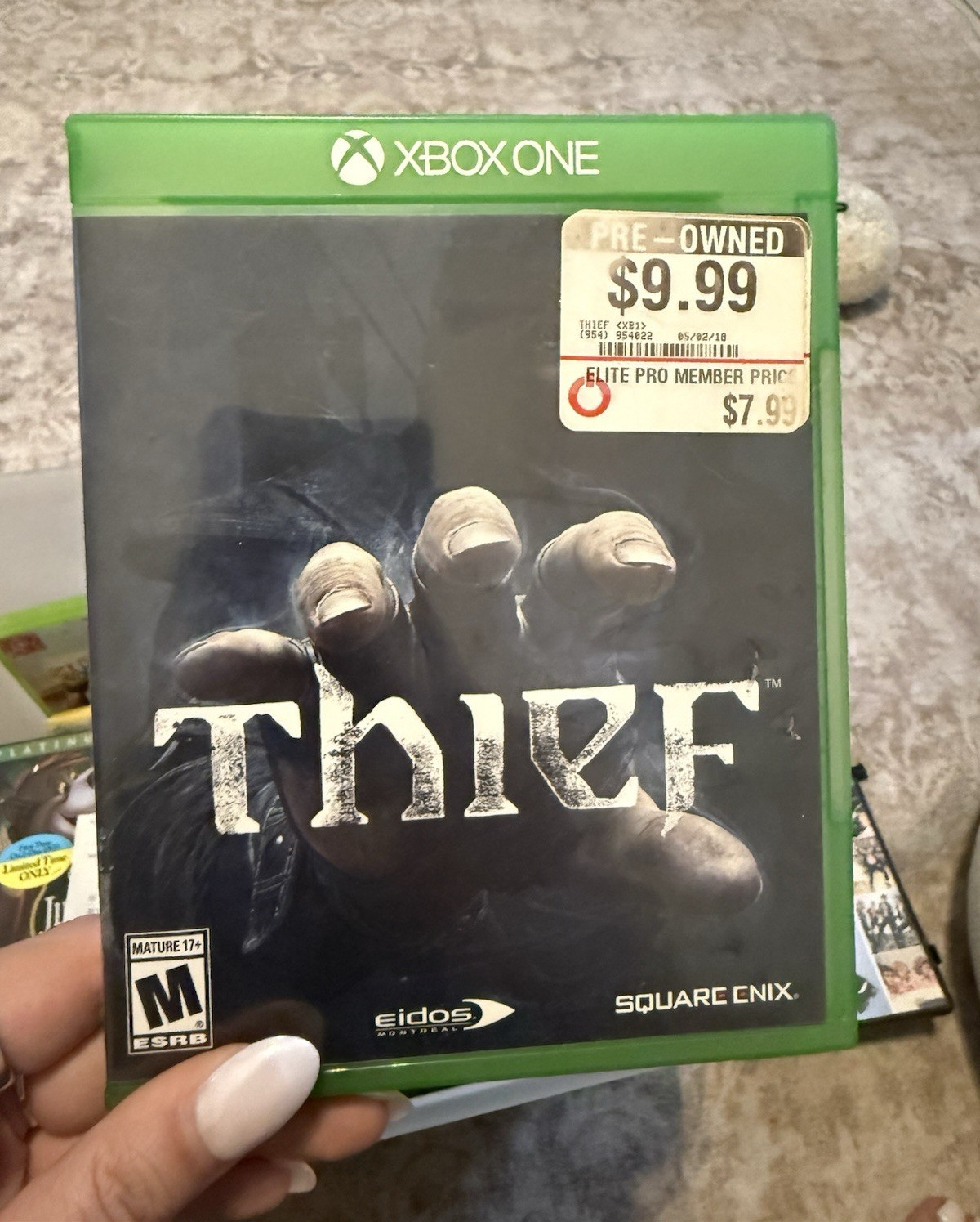 Square Enix Thief Xbox One Action Adventure Stealth M w/ Manual & Case