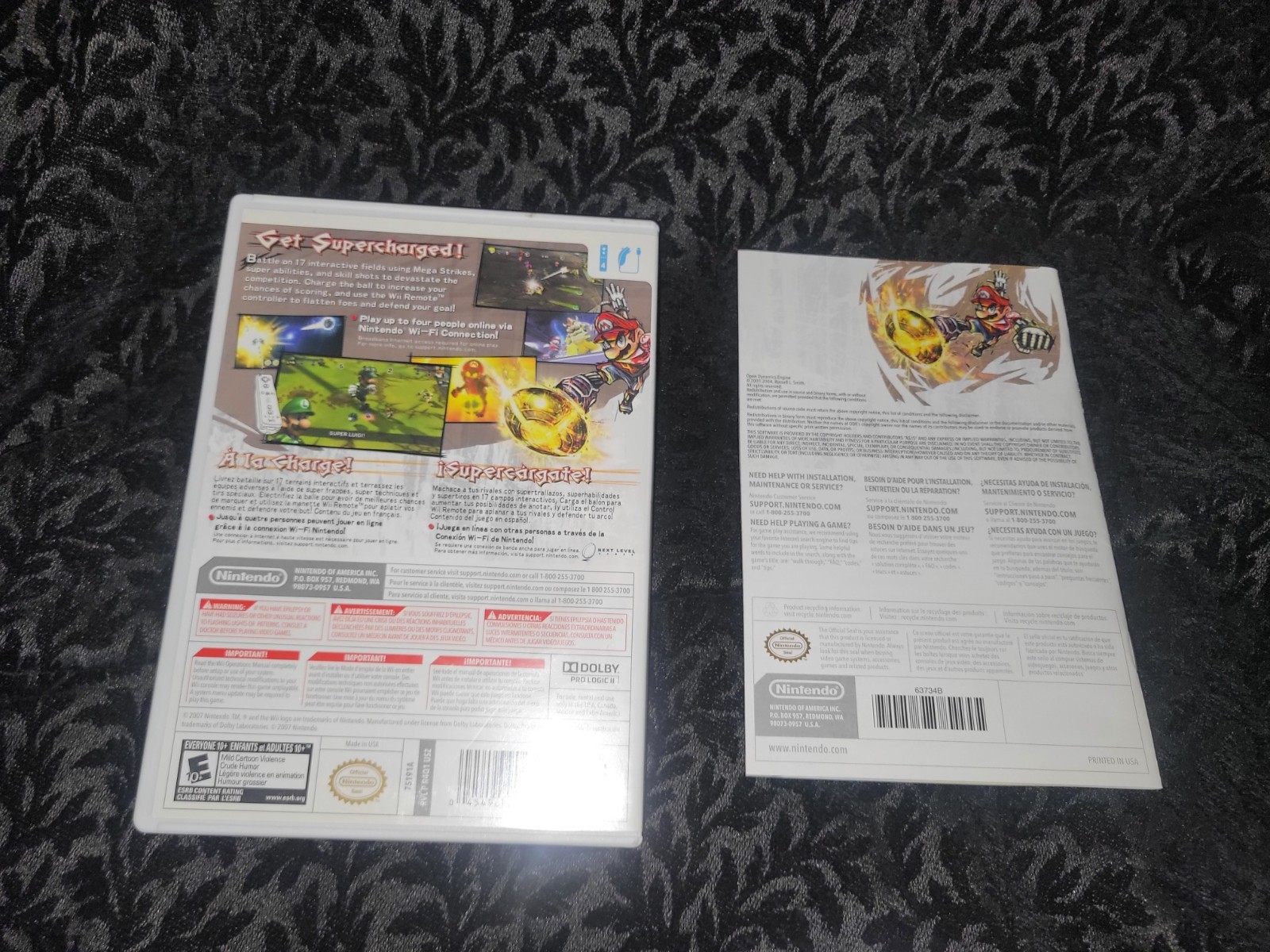 Wii Mario Super Charged Nintendo Selects Complete w/ Manual CIB 2011