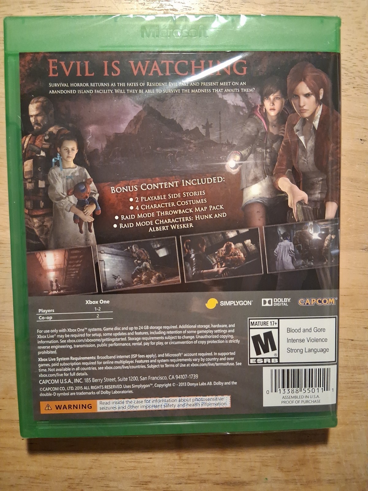 Resident Evil: Revelations 2 Xbox One (Brand New Factory Sealed US Version) Xbox