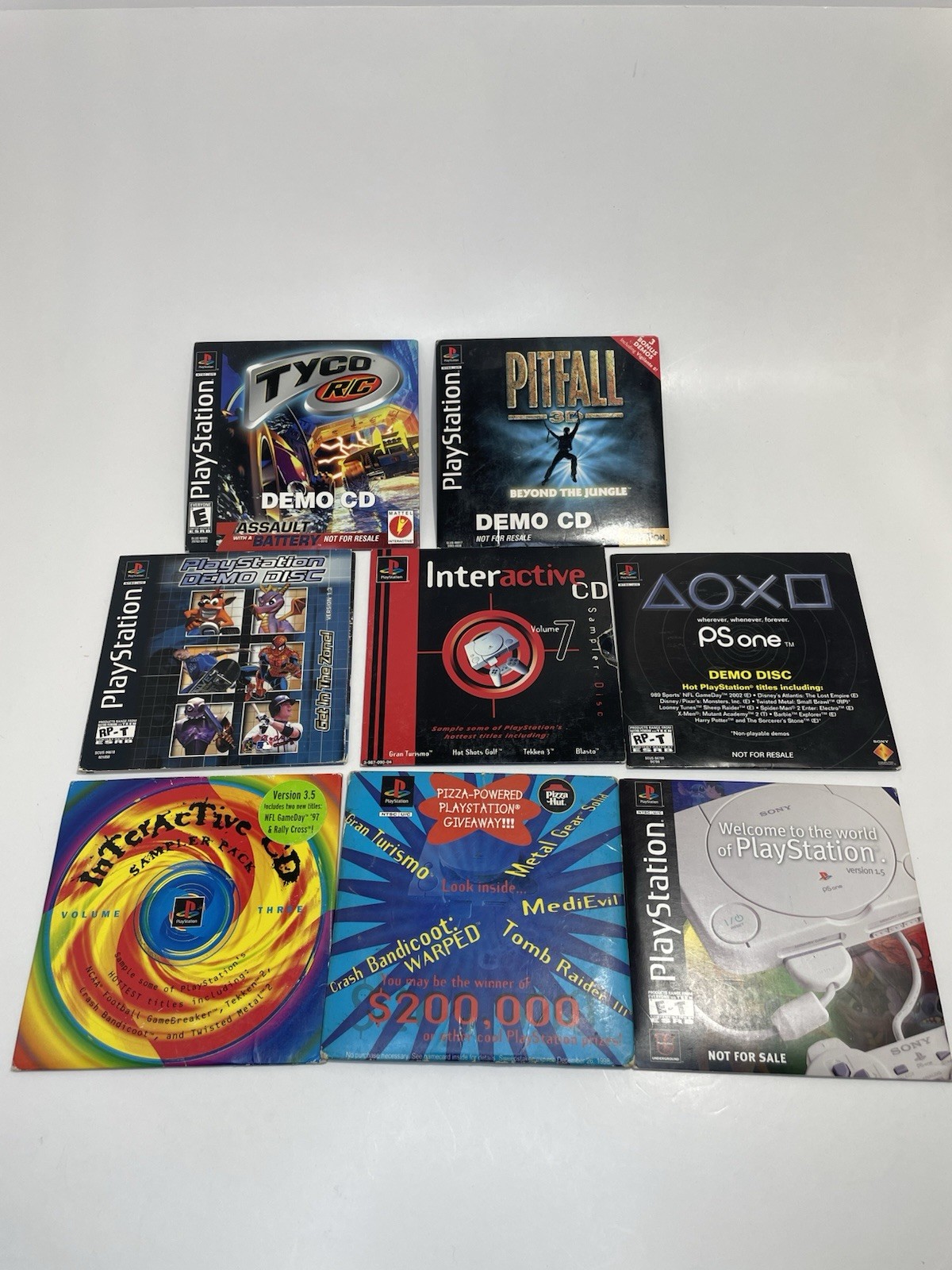Sony PlayStation 1 Demo Disc Lot Of 8 Untested Condition Varies