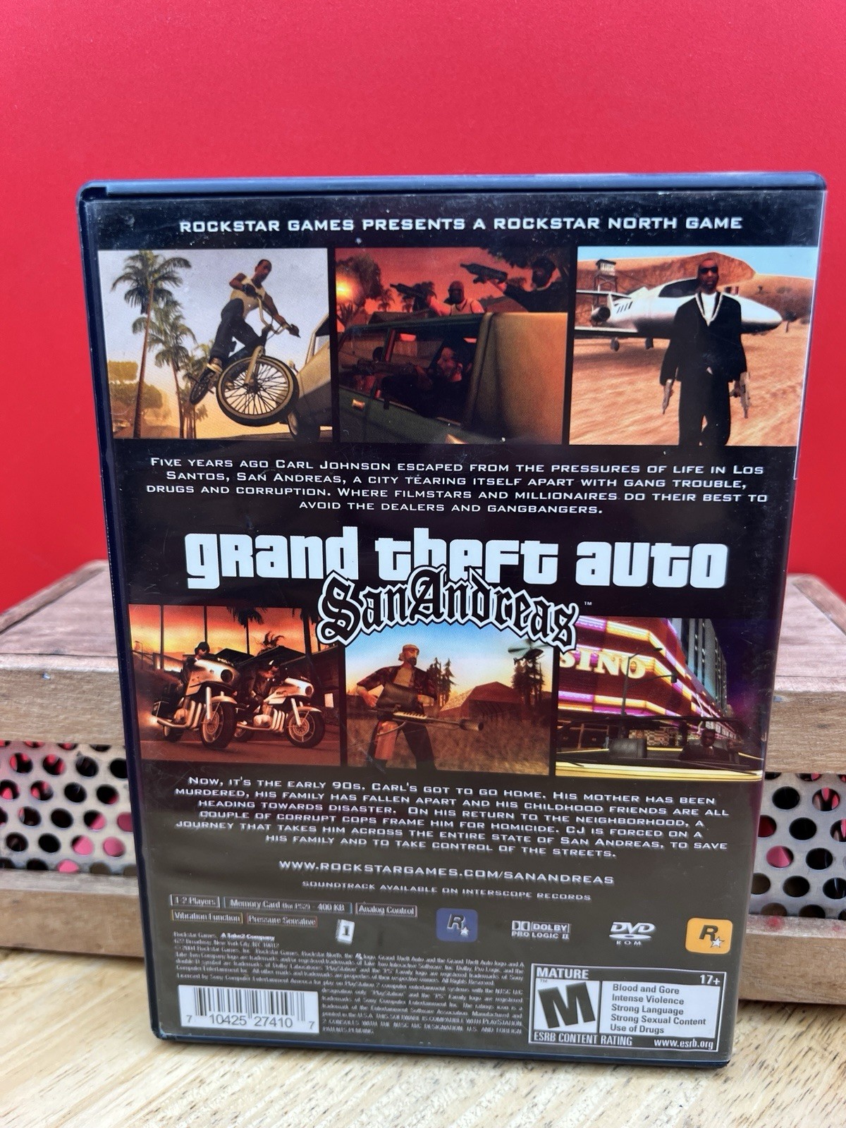 Grand Theft Auto San Andreas PS2 PlayStation 2 Complete CIB + Map