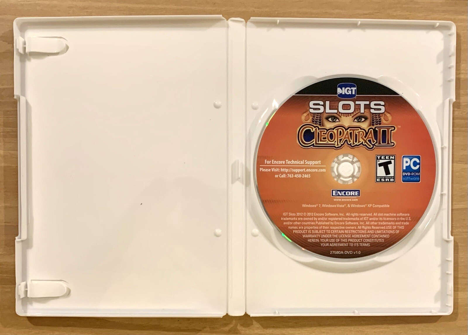 CD-ROM ~ Slots – Cleopatra II ~ Teen ~ IGT ~ 1 Player ~ 2012 ~ !L🎰🎰K!