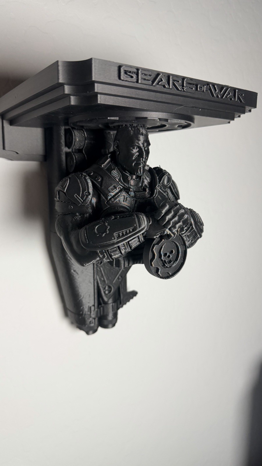 GOW Gears Of War Dominic Santiago Like 7×7 Top Floating Shelf
