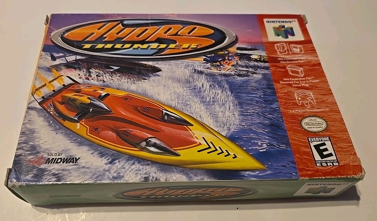 Hydro Thunder (Nintendo 64 N64, 2000) Tested With Box