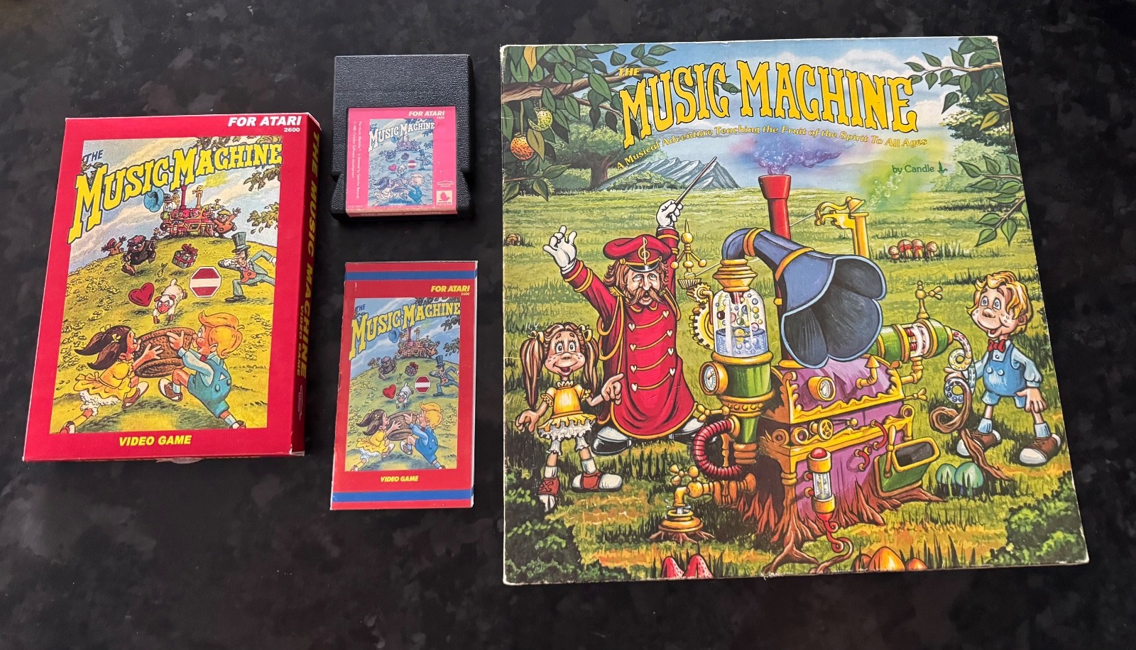 Atari 2600 game Rare The Music Machine sparrow + Record CIB please READ