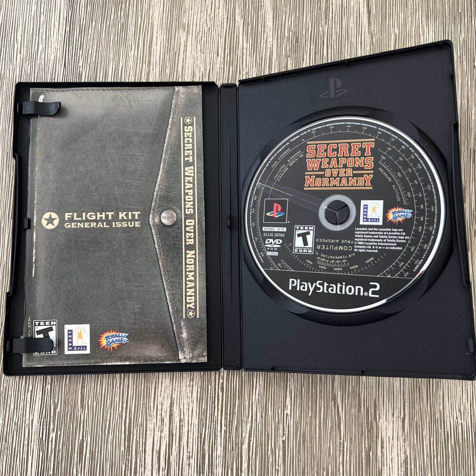 Secret Weapons Over Normandy (Sony PlayStation 2, PS2, 2003) Complete
