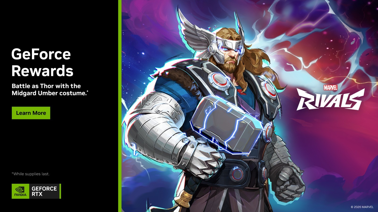 Marvel Rivals – Thor Midgard Umber Skin – FREE INSTANT DELIVERY 📫📦 – GLOBAL 🌎