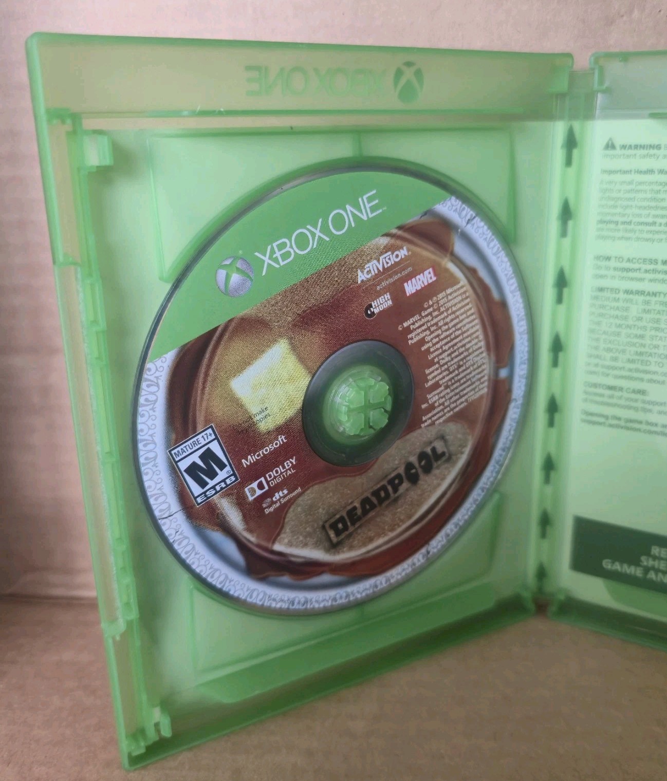 Deadpool (Microsoft Xbox One, 2015) Complete In Box CIB Working