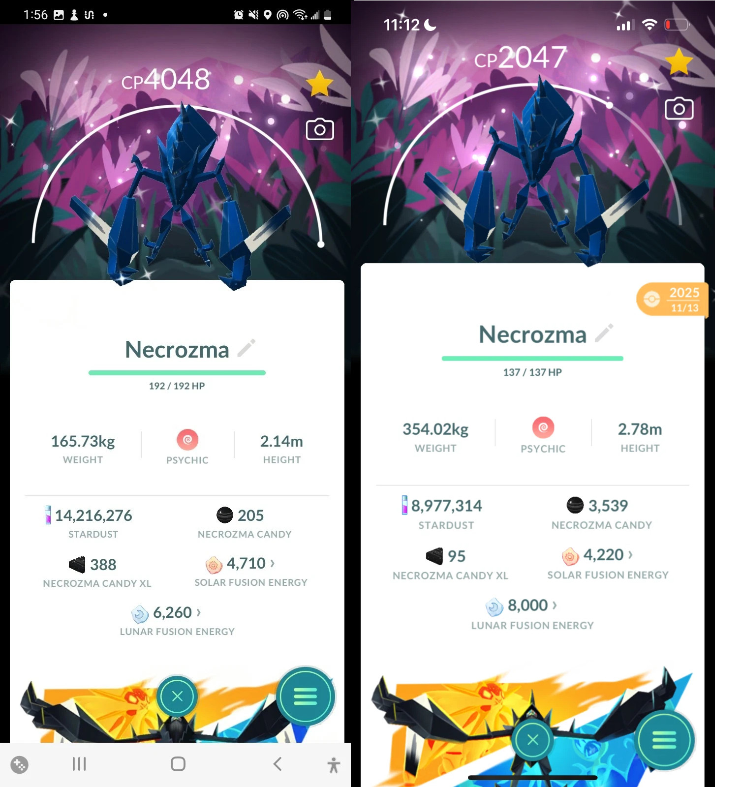 Pogo ✨ Shiny Necrozma Go Wild Area Special Background ✨ Trade 20k/1mil Stardust