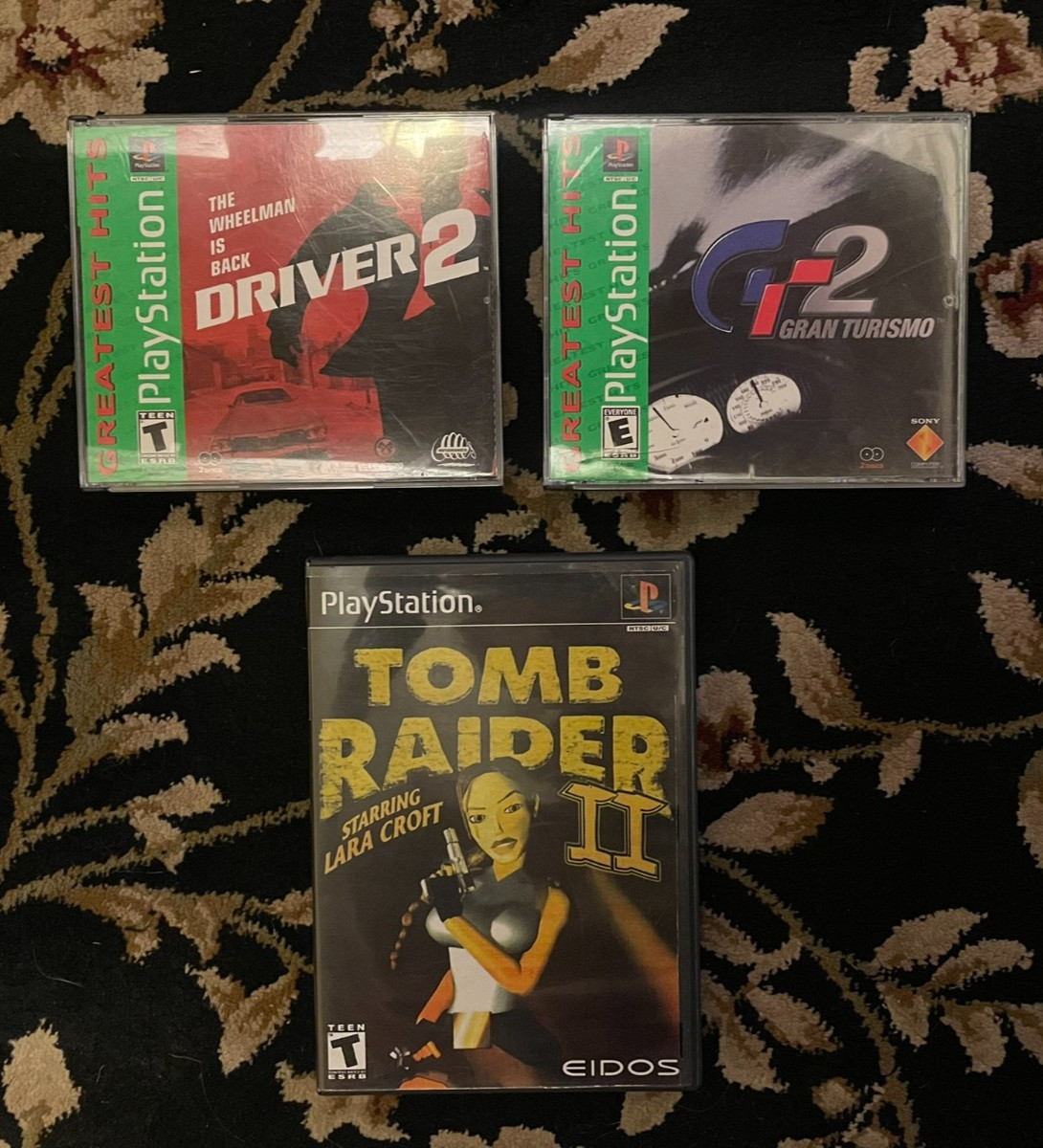 Driver 2, Gran Turismo 2, Tomb Raider 2 Playstation One Bundle Tested Working