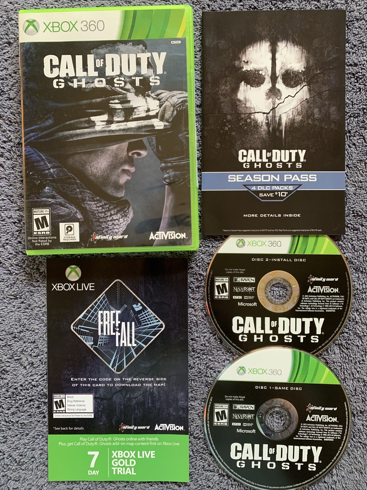 Call of Duty Ghosts Xbox 360 Complete with Manual Play Tested Working