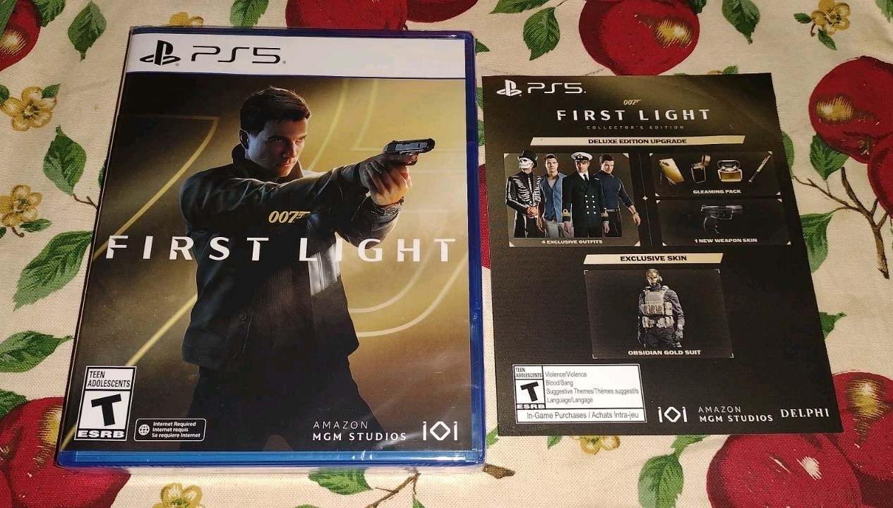 007 FIRST LIGHT FOR SONY PLAYSTATION 5 PS5 GAME SYSTEM CONSOLE WITH DLC NEW