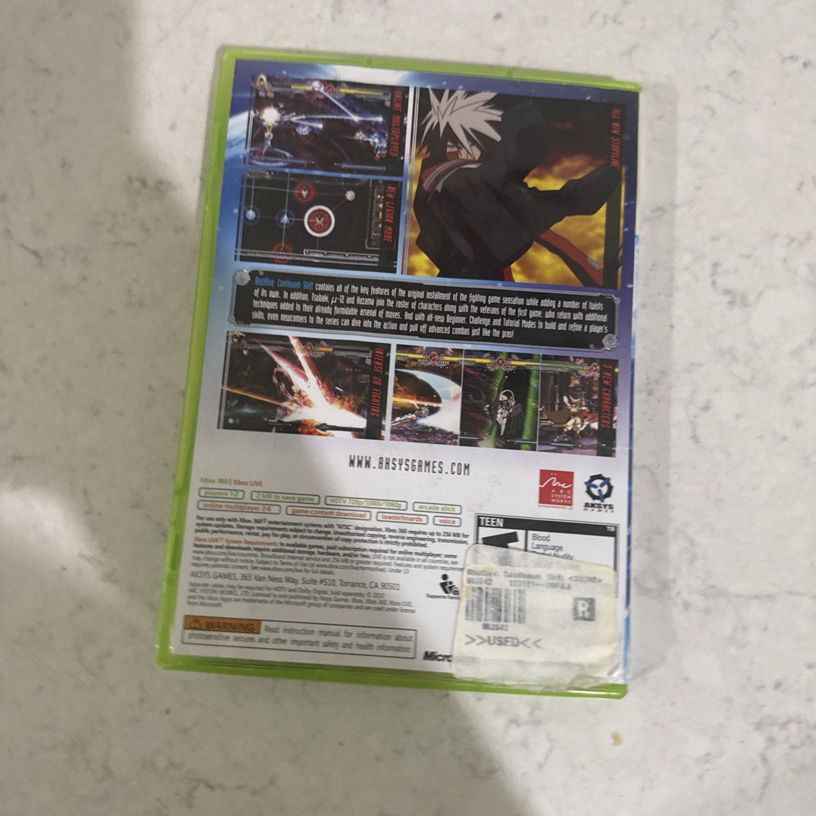 BlazBlue: Continuum Shift (Microsoft Xbox 360, 2010)