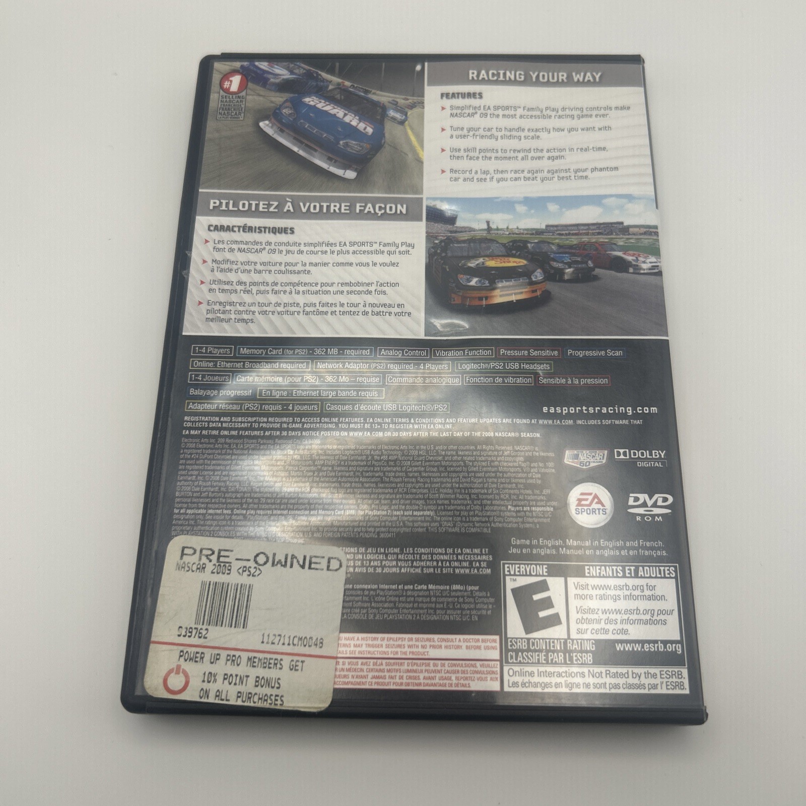 NASCAR 09 PlayStation 2 PS2 Game CIB
