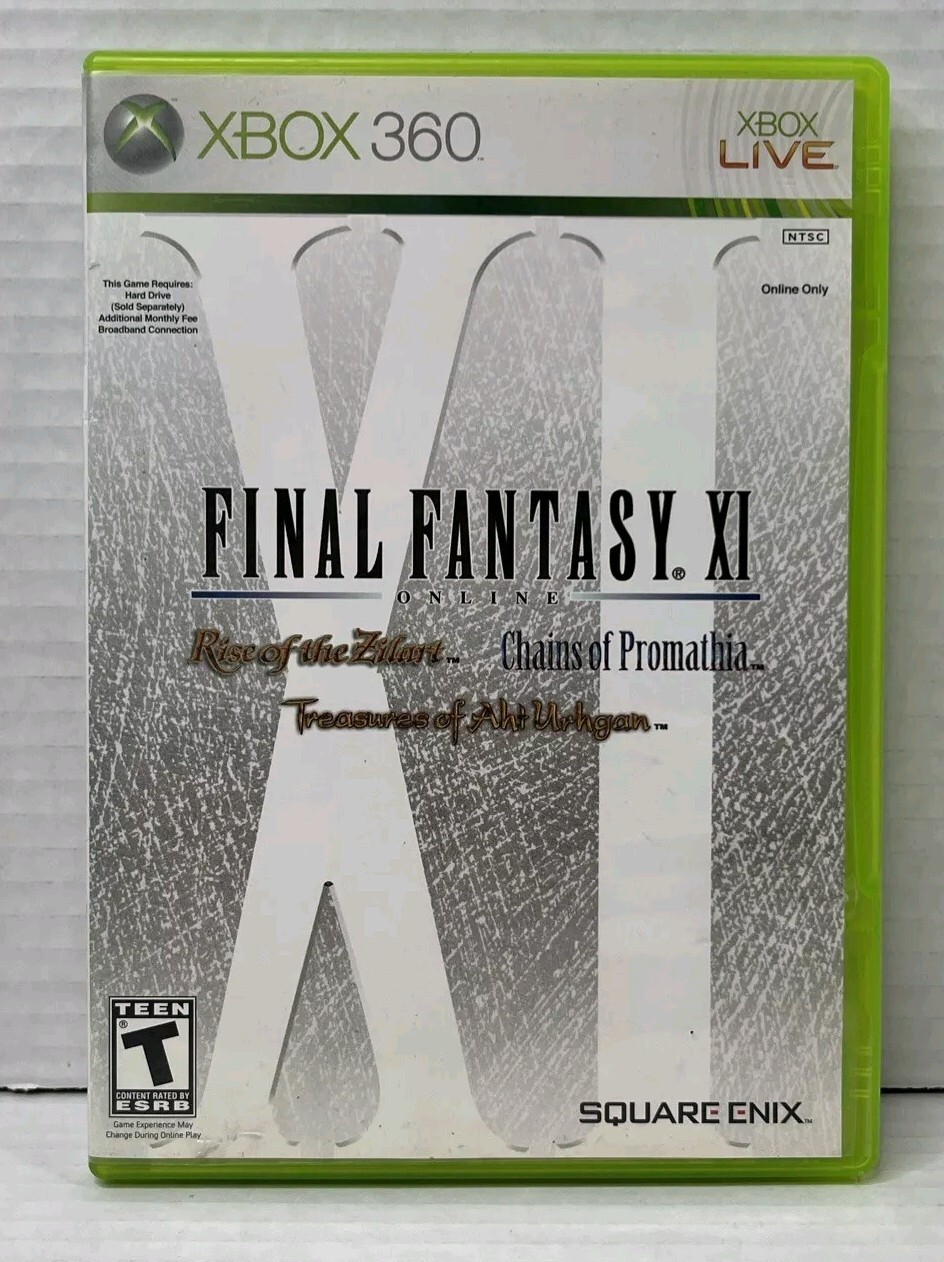 Final Fantasy XI Online (Microsoft Xbox 360, 2006) – Manuals Included